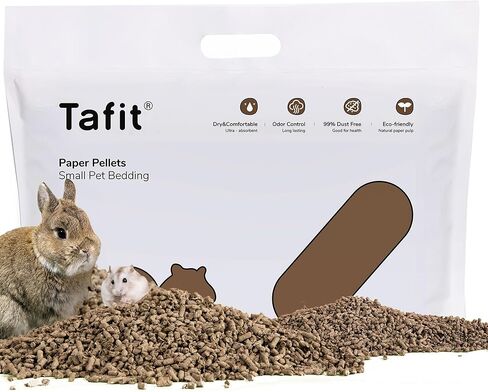 فراش لفضلات الحيوانات الصغيرة من تافيت، سرير طبيعي خالٍ من الغبار للحيوانات الاليفة مع تحكم في الرائحة للهامستر القزم والهامستر السوري والقنافذ والخنزير الغيني والارانب والشينشيلا، 1.45 كغم in Kuwait