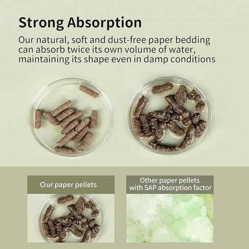 فراش لفضلات الحيوانات الصغيرة من تافيت، سرير طبيعي خالٍ من الغبار للحيوانات الاليفة مع تحكم في الرائحة للهامستر القزم والهامستر السوري والقنافذ والخنزير الغيني والارانب والشينشيلا، 1.45 كغم in Kuwait