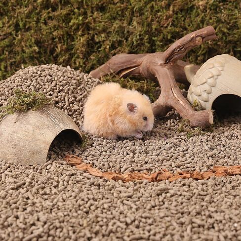 فراش لفضلات الحيوانات الصغيرة من تافيت، سرير طبيعي خالٍ من الغبار للحيوانات الاليفة مع تحكم في الرائحة للهامستر القزم والهامستر السوري والقنافذ والخنزير الغيني والارانب والشينشيلا، 1.45 كغم in Kuwait