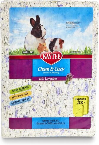 Kaytee Clean & Cozy Lavender Paper Bedding for Guinea Pigs, 49.2 Liters in Saudi Arabia