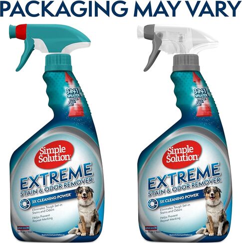Simple Solution Extreme Pet Stain and Odor Remover | Enzymatic Cleaner with 3X Pro-Bacteria Cleaning Power | Spring Breeze, 1 Gallon in Kuwait