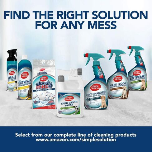 Simple Solution Extreme Pet Stain and Odor Remover | Enzymatic Cleaner with 3X Pro-Bacteria Cleaning Power | Spring Breeze, 1 Gallon in Kuwait