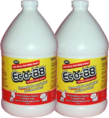 مزيل بقع وروائح الحيوانات الأليفة Eco-88 - حزمة البداية: 1 كوارت + 1 جالون in Kuwait