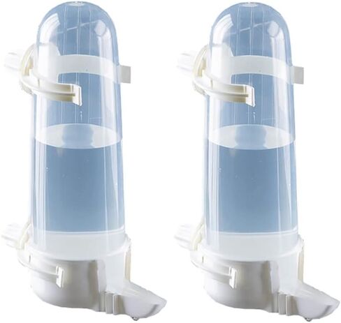 Pet Bird Water Feeder, 8.45 Fl Oz Parrot Water Dispenser, Bird Cage Suspended Automatic Water Dispenser, Bird Feeders for Parakeet Budgie Cockatiel Lovebirds Canary Finch (2Pcs) in Kuwait