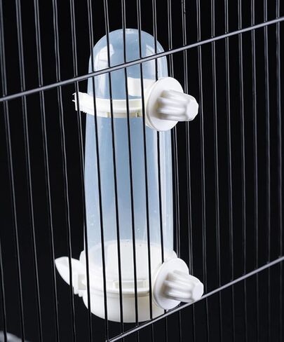 Pet Bird Water Feeder, 8.45 Fl Oz Parrot Water Dispenser, Bird Cage Suspended Automatic Water Dispenser, Bird Feeders for Parakeet Budgie Cockatiel Lovebirds Canary Finch (2Pcs) in Kuwait