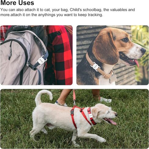 for Airtag Dog Collar Holder (1st & 2nd Generation) Air Tag Protective Cat Airtag Dog Collar, Silicone AirTags GPS Tracking Accessories, Air Tags with Bone Pattern (1 Pack(Black)) in Kuwait