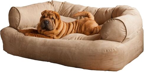 Snoozer Overstuffed Luxury Pet Sofa, Small, Anthracite in Saudi Arabia