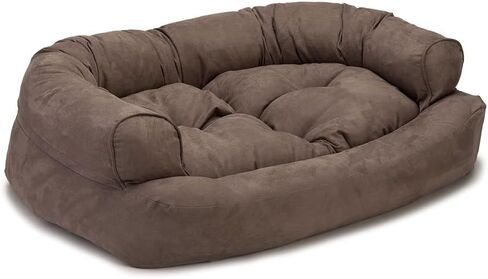 Snoozer Overstuffed Luxury Pet Sofa, Small, Anthracite in Saudi Arabia