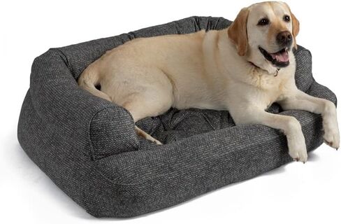 Snoozer Overstuffed Luxury Pet Sofa, Small, Anthracite in Saudi Arabia