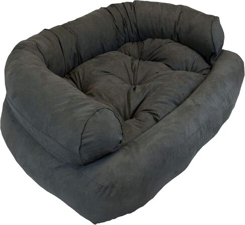 Snoozer Overstuffed Luxury Pet Sofa, Small, Anthracite in Saudi Arabia