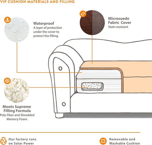 VIP Microsuede Oak Pet Couch, Brown, Small in Kuwait