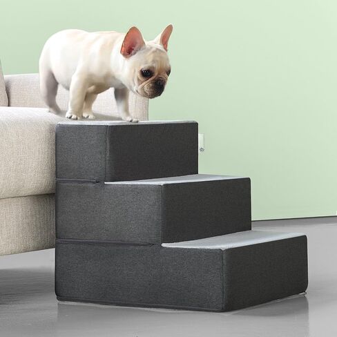 ZINUS Easy Pet Stairs/Pet Ramp/Pet Ladder, X-small, Grey in Saudi Arabia
