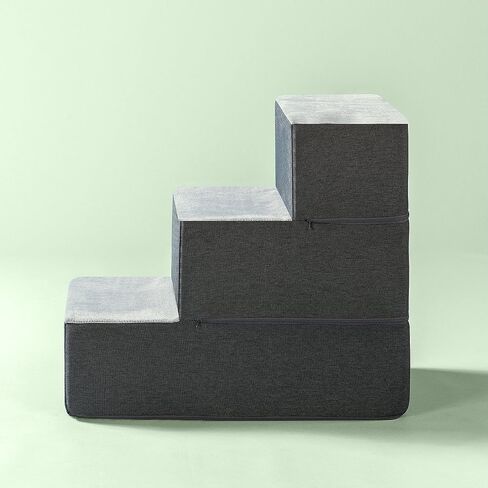 ZINUS Easy Pet Stairs/Pet Ramp/Pet Ladder, X-small, Grey in Saudi Arabia