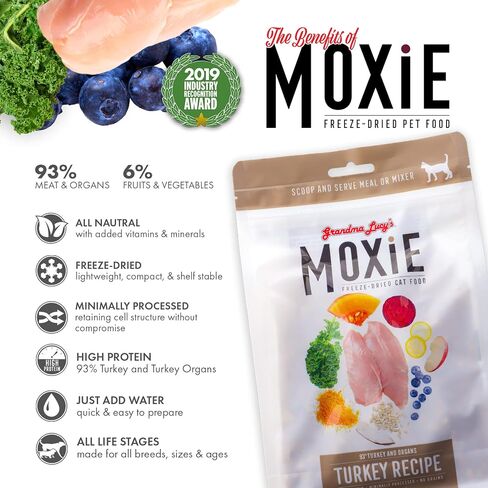 grandma lucy's Moxie Freeze-Dried Turkey Cat Food 8oz in Saudi Arabia