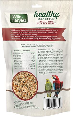 مكمل طرح الريش ذو الفوائد الصحية من Wild Harvest، 7.5 أونصة، لجميع الطيور in Saudi Arabia