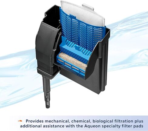 Aqueon QuietFlow 20 LED PRO Aquarium Fish Tank Power Filter لما يصل إلى 30 جالونًا من أحواض السمك in Kuwait