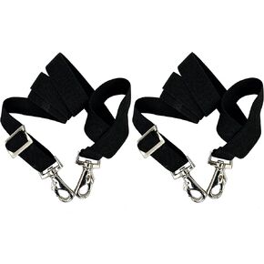 Majestic Ally Pack of 2 Adjustable Length Horse Blanket Sheet Replacement Elastic Leg Strap with Double Swivel Snaps
