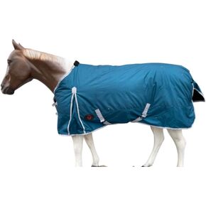 1200 Denier Horse RAIN Sheet (Waterproof/Breathable & Wind Proof Turnout Sheet) Horse Breathable RAINSHEET (Black-Turquoise, 76)