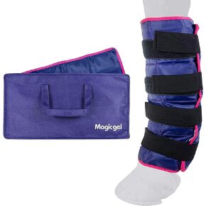 Magic Gel Horse Ice Pack with Carry Case - Twin Ice Boots | Cooling Horse Leg Wraps for Hock, Ankle, Knee, Legs, Boots, and Hooves | Horse Tack, Horse Supplies & Horse Gift Ideas for Horse Lovers