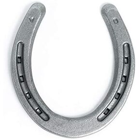 Steel Horseshoes Set for Horses, Crafts, Decorations and Backyard Games - Plain Shoe Size 0 - Sand Blasted 10 Shoes in Saudi Arabia