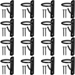 Tudomro 16 Pcs Heavy Duty Bucket Hooks for Horses Holder, Black in Saudi Arabia