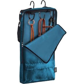 Harrison Howard Bridle/Halter Bag – Waterproof 600D Horse Tack Storage, Hanging Organizer with Multi-Hook Design, Protects Bridles & Reins-Teal in Saudi Arabia