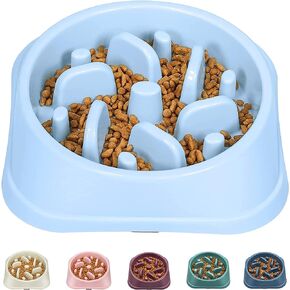 UPSKY Slow Feeder Bowls Anti-Slip Puzzle Interactive Bloat Stop Bowl Anti-Choking Dog Bowl for Small and Medium Dogs (15-50 lbs).
