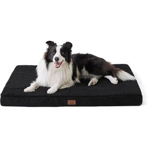 Bedsure Washable Dog Beds Large Sized Dog with Comfy Sherpa, 36x27in Grey in Saudi Arabia