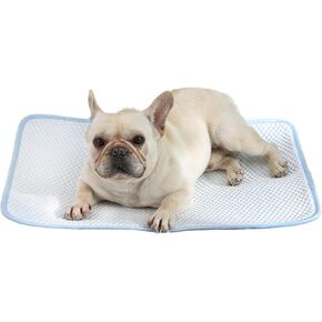Petfelix FrostPro Dog Cooling Mat, Scratch Resistant Stain Resistant QMAX>0.5 Dog Cooling Pad for Small to Medium Dogs, Self Cooling Mat for Dogs, No Water or Electricity Needed, Blue, Medium, 26"x20" in Kuwait