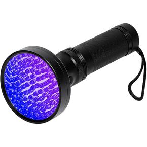 مصباح يدوي للأشعة فوق البنفسجية من Whaply Black Light، 51 مصباح LED Blacklight كاشف بول للحيوانات الأليفة 395 نانومتر مع 3 بطاريات AA لبول القطط والبقع وحشرات السرير (أسود) in Saudi Arabia