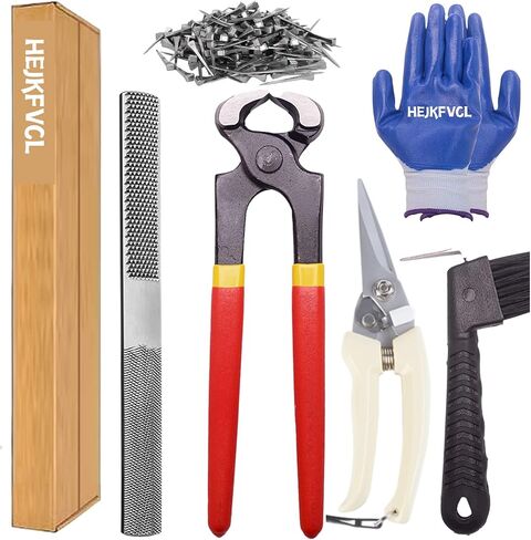 Farrier Tools12 Pcs Horse Farrier Tools Labor Saving Hoof Trimming Care Tools for Horses Cattle Sheep and Donkeys in Saudi Arabia