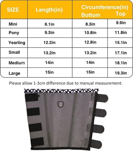 Fine Mesh Fly Boots Loose Fitting & Non-Slip Horse Fly Leggings Fleece Air Flow (Set of 4) Soft Orange Medium in Kuwait