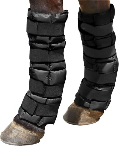Harrison Howard 2 Packs Ice Boots for Horse Cool Gel Pack Leg Wrap for Treating Full Leg, Knee, Hock Injuries Reusable Ice Cooling Therapy, Universal Size in Saudi Arabia