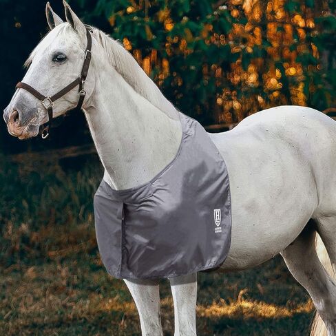 Harrison Howard Horse Shoulder Guard Anti-Rub Bib Chest Saver Wither Protector Piano Black M in Saudi Arabia