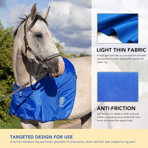Harrison Howard Horse Shoulder Guard Anti-Rub Bib Chest Saver Wither Protector Piano Black M in Saudi Arabia