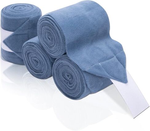 ZELARMAN Polo Leg Wraps، مجموعة من 4 أغطية بولو للخيول، ضمادات ساق الحصان، أغطية ساق الحصان من الصوف القطبي للفارس، الفروسية، مدرب الخيول in Kuwait