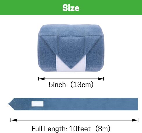 ZELARMAN Polo Leg Wraps، مجموعة من 4 أغطية بولو للخيول، ضمادات ساق الحصان، أغطية ساق الحصان من الصوف القطبي للفارس، الفروسية، مدرب الخيول in Kuwait