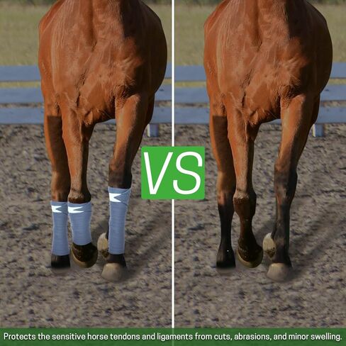 ZELARMAN Polo Leg Wraps، مجموعة من 4 أغطية بولو للخيول، ضمادات ساق الحصان، أغطية ساق الحصان من الصوف القطبي للفارس، الفروسية، مدرب الخيول in Kuwait