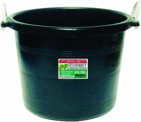 دلو الوحل من منتجات Tuff Stuff MCK70BK، سعة 70 لترًا، أسود in Saudi Arabia