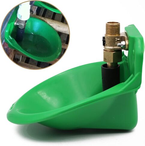 1 حزمة التلقائي الأغنام الماعز وعاء الماء حوض خزان مع صمام النحاس البلاستيك وعاء الشرب موزع نظام الري للأغنام الماعز الكلب خنزير صغير العجل (1) in Kuwait