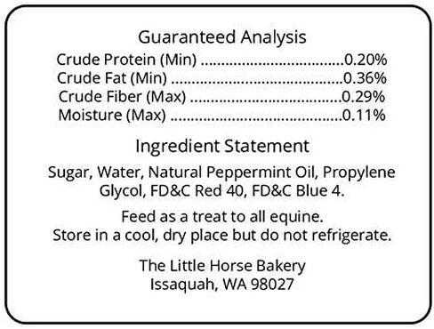 The Little Horse Bakery Sweet Hearts Peppermint Sugar Horse Treats 9 oz. in Saudi Arabia