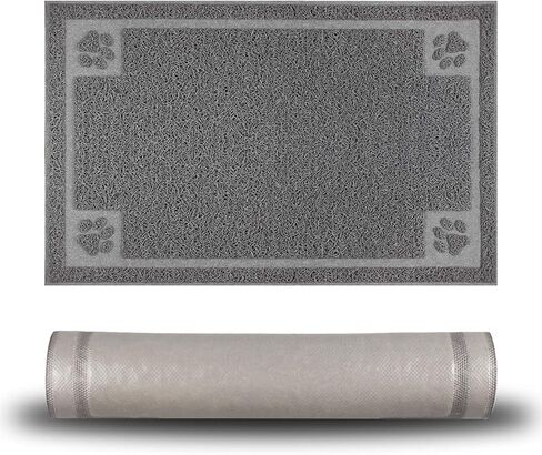 Pet Feeding Mat for Large Dogs and Cats 35" x 25" Flexible and Waterproof Dog Bowl Mat for Food and Water, Easy to Clean Dog Food Mat with Non Slip Backing in Saudi Arabia