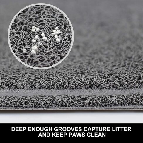 Pet Feeding Mat for Large Dogs and Cats 35" x 25" Flexible and Waterproof Dog Bowl Mat for Food and Water, Easy to Clean Dog Food Mat with Non Slip Backing in Saudi Arabia