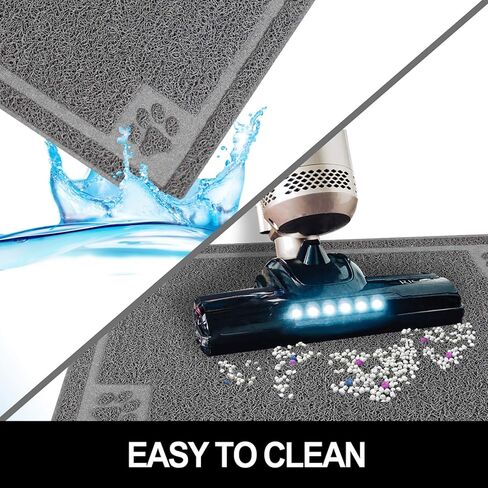 Pet Feeding Mat for Large Dogs and Cats 35" x 25" Flexible and Waterproof Dog Bowl Mat for Food and Water, Easy to Clean Dog Food Mat with Non Slip Backing in Saudi Arabia