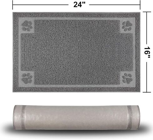 Pet Feeding Mat for Large Dogs and Cats 35" x 25" Flexible and Waterproof Dog Bowl Mat for Food and Water, Easy to Clean Dog Food Mat with Non Slip Backing in Saudi Arabia