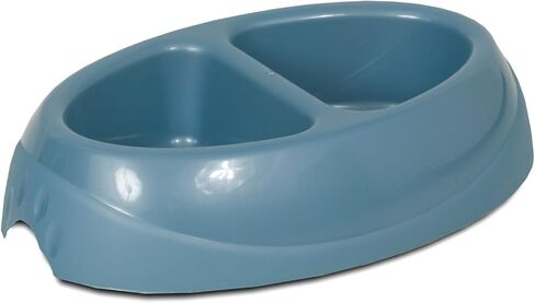 Petmate Dosckocil DDS23175 Lightweight Double Diner Dog Dish, Large, Assorted Color in Saudi Arabia