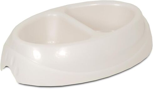 Petmate Dosckocil DDS23175 Lightweight Double Diner Dog Dish, Large, Assorted Color in Saudi Arabia