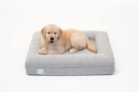 Luxury Boucle Orthopedic Memory Foam Dog Bed with Waterproof Liner and Machine Washable Cover with YKK Zippers (X-Large, 61" L x 44" W x 7" Th, Cloud) in Kuwait
