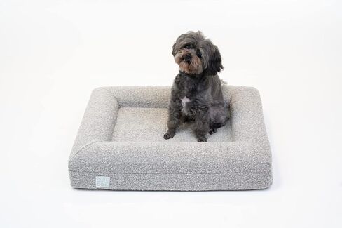 Luxury Boucle Orthopedic Memory Foam Dog Bed with Waterproof Liner and Machine Washable Cover with YKK Zippers (X-Large, 61" L x 44" W x 7" Th, Cloud) in Kuwait
