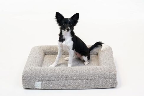 Luxury Boucle Orthopedic Memory Foam Dog Bed with Waterproof Liner and Machine Washable Cover with YKK Zippers (X-Large, 61" L x 44" W x 7" Th, Cloud) in Kuwait